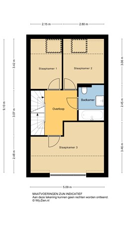 Blokweersingel 50, 2953 XA Alblasserdam - Plattegrond 2D - 1E - Blokweersingel 50 te Alblasserdam.jpg