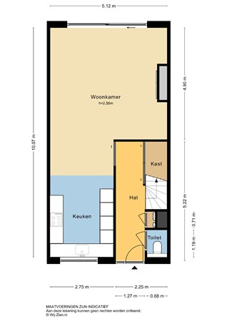 Zeelt 77, 2954 BK Alblasserdam - Plattegrond 2D - BG - Zeelt 77 te Alblasserdam.jpg