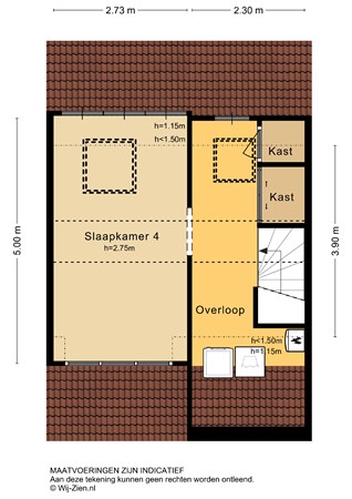 Zeelt 77, 2954 BK Alblasserdam - Plattegrond 2D - 2E - Zeelt 77 te Alblasserdam.jpg