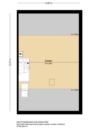 Spinbolmolen 41, 3352 TA Papendrecht - Plattegrond 2E - 2D - Spinbolmolen 41 te Papendrecht.jpg