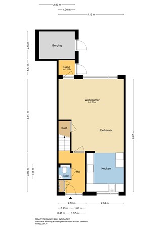 Kamgras 9, 2954 AB Alblasserdam - Plattegrond BG - 2D - Kamgras 9 te Alblasserdam.jpg