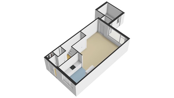 Kamgras 9, 2954 AB Alblasserdam - Plattegrond BG - 3D - Kamgras 9 te Alblasserdam.jpg