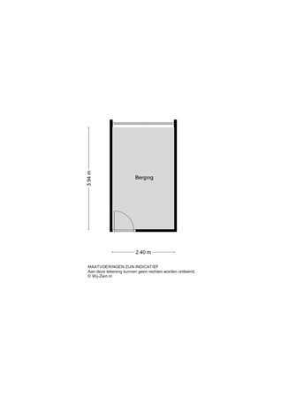 Anjerstraat 22, 3333 GD Zwijndrecht - Plattegrond 2D - Berging - Anjerstraat te Zwijndrecht.jpg