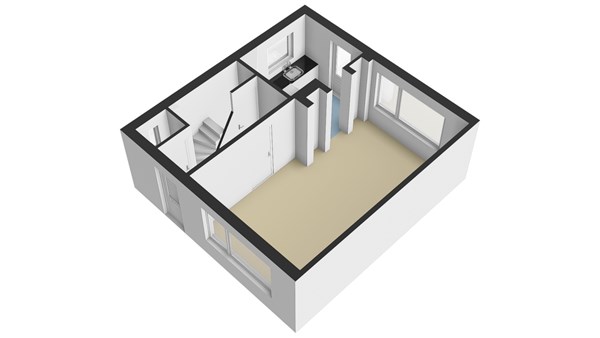 Kerkstraat 6A, 2951 GK Alblasserdam - Plattegrond BG - 3D - Kerkstraat 6-a te Alblasserdam.jpg