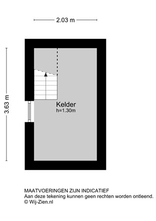 Kerkstraat 6A, 2951 GK Alblasserdam - Plattegrond KL - 2D - Kerkstraat 6-a te Alblasserdam.jpg