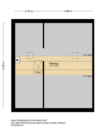 Kerkstraat 6A, 2951 GK Alblasserdam - Plattegrond VL - 2D - Kerkstraat 6-a te Alblasserdam.jpg