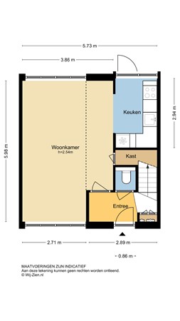 Papaverstraat 26, 2951 BR Alblasserdam - Plattegrond BG - 2D - Papaverstraat 26 te Alblasserdam.jpg