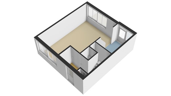 Papaverstraat 26, 2951 BR Alblasserdam - Plattegrond BG - 3D - Papaverstraat 26 te Alblasserdam.jpg