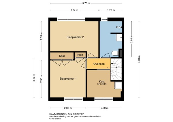 Papaverstraat 26, 2951 BR Alblasserdam - Plattegrond 1E - 2D - Papaverstraat 26 te Alblasserdam.jpg