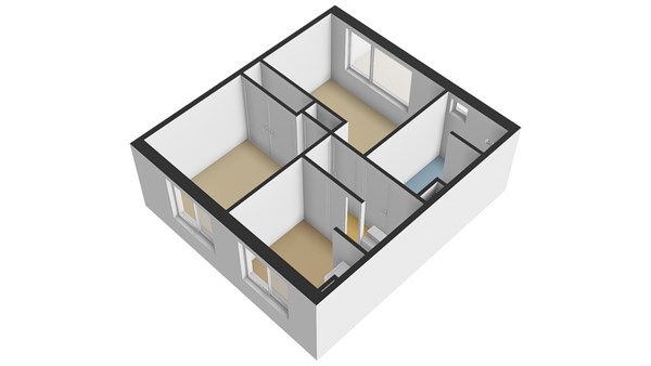 Papaverstraat 26, 2951 BR Alblasserdam - Plattegrond 1E - 3D - Papaverstraat 26 te Alblasserdam.jpg