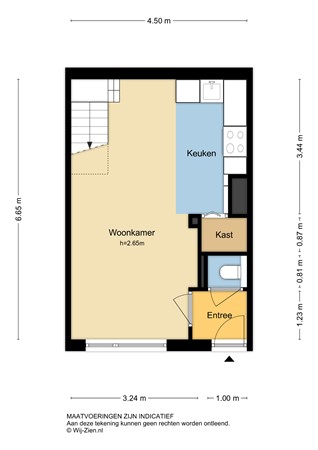 Kerkstraat 151, 2951 GJ Alblasserdam - Plattegrond BG - 2D - Kerkstraat 151 te Alblasserdam.jpg