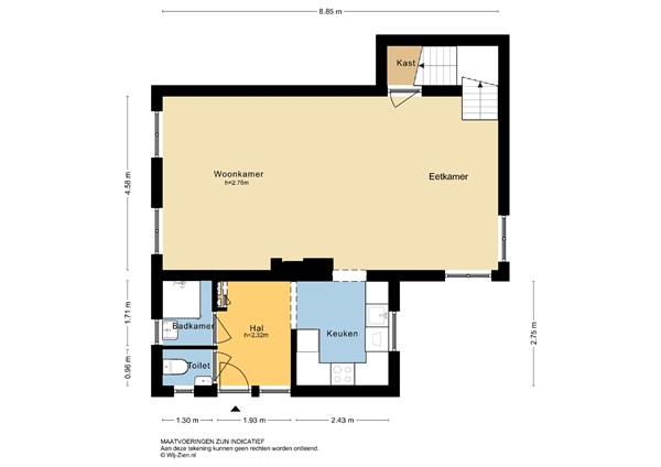 Molenstraat 157, 2961 AK Kinderdijk - Plattegrond BG - 2D - Molenstraat 157 te Kinderdijk.jpg