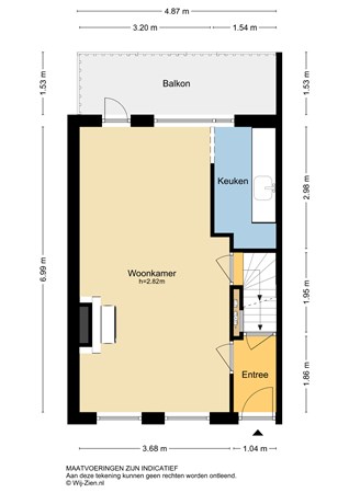 West Kinderdijk 275, 2953 XT Alblasserdam - Plattegrond BG - 2D - West Kinderdijk 275 te Alblasserdam.jpg