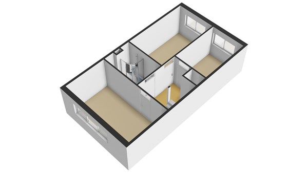 Groene Zoom 34, 2951 BJ Alblasserdam - Plattegrond 1E - 3D - Groene Zoom 34 te Alblasserdam.jpg