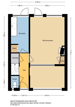 Azaleastraat 17, 2951 BB Alblasserdam - Plattegrond BG - 2D - Azaleastraat 17 te Alblasserdam.jpg