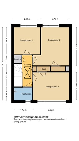 Azaleastraat 17, 2951 BB Alblasserdam - Plattegrond 1E - 2D - Azaleastraat 17 te Alblasserdam.jpg