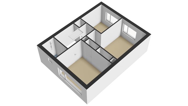 Azaleastraat 17, 2951 BB Alblasserdam - Plattegrond 1E - 3D - Azaleastraat 17 te Alblasserdam.jpg