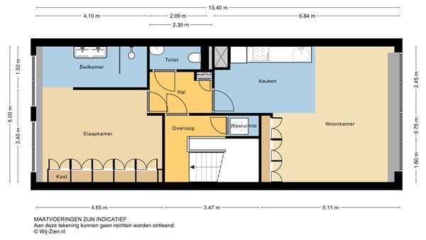 Witte de Withstraat 86D, 3012 BT Rotterdam - Plattegrond 2D - appartement - Witte de Withstraat 86 D te Rotterdam.jpg