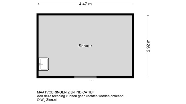 Zeelt 7, 3356 CE Papendrecht - Plattegrond Schuur 2D - Zeelt 7 te Papendrecht.jpg