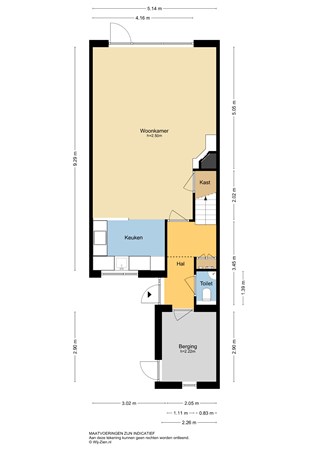 Schildmos 6, 2951 HH Alblasserdam - Plattegrond BG - 2D - Schildmos 6 te Alblasserdam.jpg