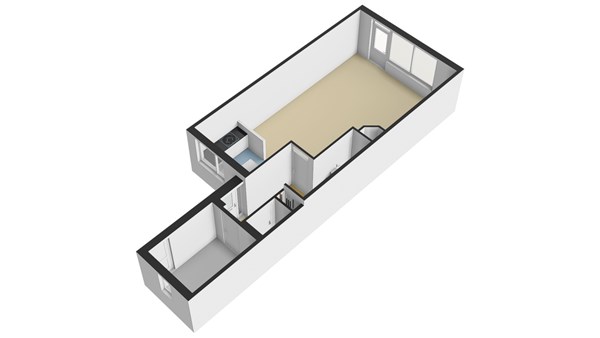 Schildmos 6, 2951 HH Alblasserdam - Plattegrond BG - 3D - Schildmos 6 te Alblasserdam.jpg