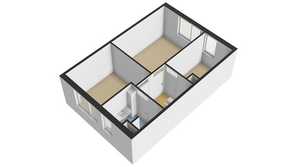 Schildmos 6, 2951 HH Alblasserdam - Plattegrond 1E - 3D - Schildmos 6 te Alblasserdam.jpg