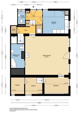 Bergstoep 29, 2959 AB Streefkerk - Plattegrond BG - 2D - Bergstoep 29 te Streefkerk.jpg