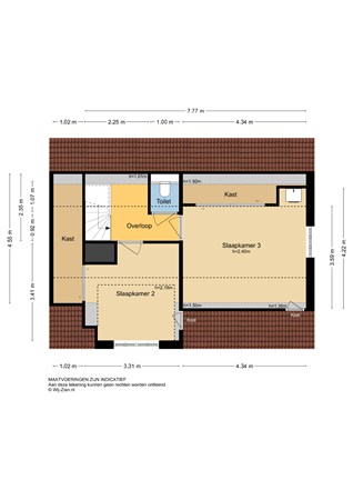 Bergstoep 29, 2959 AB Streefkerk - Plattegrond 1E - 2D - Bergstoep 29 te Streefkerk.jpg