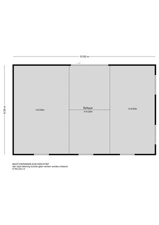 Bergstoep 29, 2959 AB Streefkerk - Plattegrond schuur - 2D - Bergstoep 29 te Streefkerk.jpg