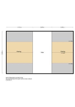 Bergstoep 29, 2959 AB Streefkerk - Plattegrond vliering - 2D - Bergstoep 29 te Streefkerk.jpg