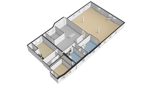 Bergstoep 30, 2959 AB Streefkerk - Plattegrond BG - 3D - Bergstoep 30 te Streefkerk.jpg