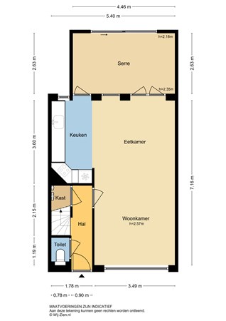 Azaleastraat 21, 2951 BB Alblasserdam - Plattegrond BG - 2D - Azaleastraat 21 te Alblasserdam.jpg