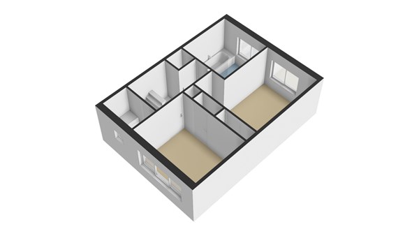 Azaleastraat 21, 2951 BB Alblasserdam - Plattegrond 1E - 3D - Azaleastraat 21 te Alblasserdam.jpg