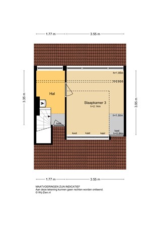 Azaleastraat 21, 2951 BB Alblasserdam - Plattegrond 2E - 2D - Azaleastraat 21 te Alblasserdam.jpg