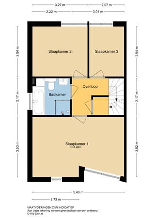 De Spil 12, 2954 PB Alblasserdam - Plattegrond 1E - 2D - De Spil 12 te Alblasserdam.jpg