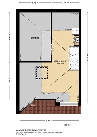 De Spil 12, 2954 PB Alblasserdam - Plattegrond 2E - 2D - De Spil 12 te Alblasserdam.jpg