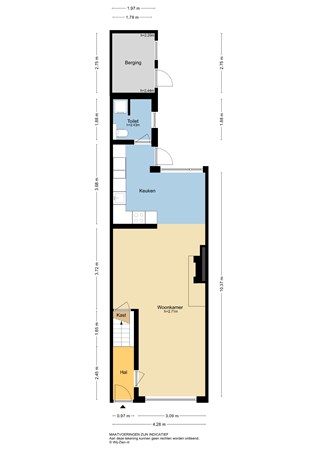 Reederijstraat 9, 2951 AL Alblasserdam - Plattegrond BG - 2D - Reederijstraat 9 te Alblasserdam.jpg