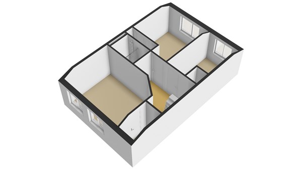 Noachstraat 27, 2951 AG Alblasserdam - Plattegrond 3D verdieping 1 - Noachstraat 27 te Alblasserdam.jpg