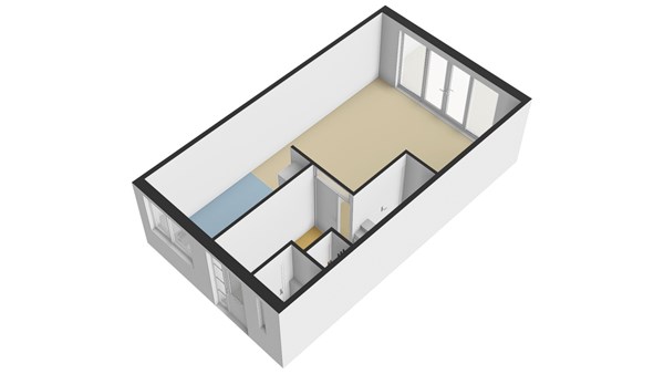 Fop Smitstraat 69, 2953 XD Alblasserdam - Plattegrond begane grond - 3D - Fop Smitstraat 69 Alblasserdam.jpg