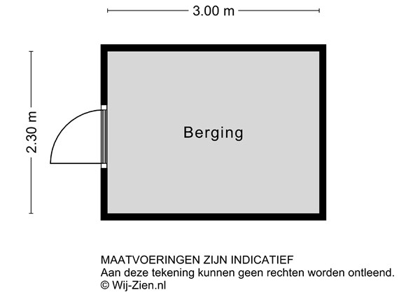 Giebelhof 25, 3356 CG Papendrecht - Plattegrond 2D - Berging - Giebelhof 25 te Papendrecht.jpg