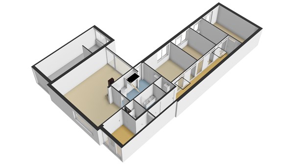 Venuslaan 51, 2957 HL Nieuw-Lekkerland - Plattegrond BG - 3D spiegelbeeld - Venuslaan 51 te Nieuw-Lekkerland.jpg