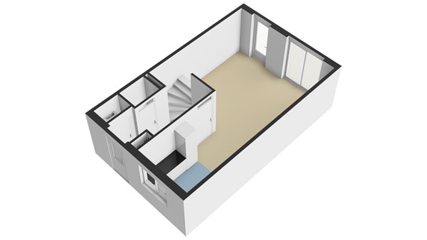 Dr. A. De Haanstraat 6A, 2969 AE Oud-Alblas - Plattegrond 3D Begane grond - Dr. A. de Haanstraat 6a te Oud-Alblas.jpg