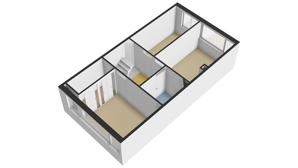 Troelstrastraat 39, 2953 BK Alblasserdam - Plattegrond 1E - 3D - Troelstrastraat 39 te Alblasserdam.jpg