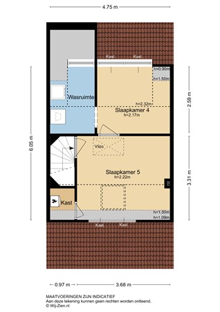 Troelstrastraat 39, 2953 BK Alblasserdam - Plattegrond 2E - 2D - Troelstrastraat 39 te Alblasserdam.jpg