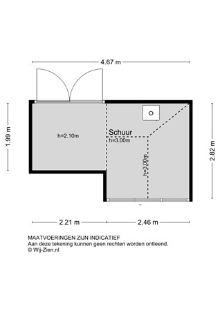 Troelstrastraat 39, 2953 BK Alblasserdam - Plattegrond SCH - 2D - Troelstrastraat 39 te Alblasserdam.jpg