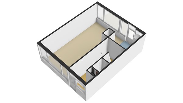 Guido Gezellestraat 43, 3351 CL Papendrecht - Plattegrond 3D Begane grond - Guido Gezellestraat 43 te Papendrecht.jpg