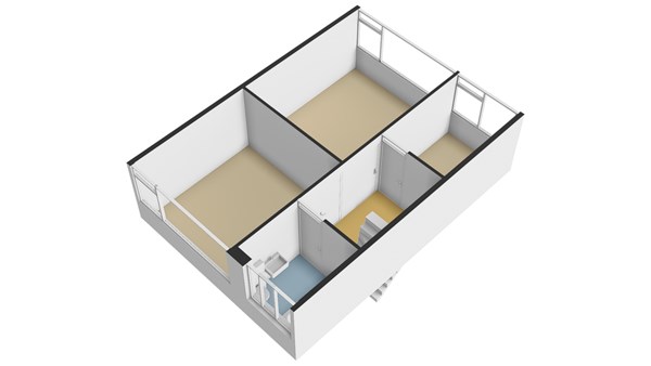 Couperusstraat 8, 2985 CD Ridderkerk - Plattegrond 3D - 1E - Couperusstraat 8 te Ridderkerk.jpg