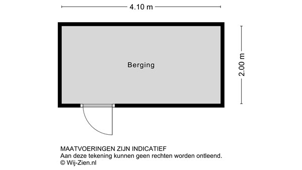 Couperusstraat 8, 2985 CD Ridderkerk - Plattegrond 2D - Berging - Couperusstraat 8 te Ridderkerk.jpg