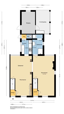 Dam 58, 2951 GB Alblasserdam - Plattegrond - begane grond - 2D - Dam 58 Alblasserdam.jpg