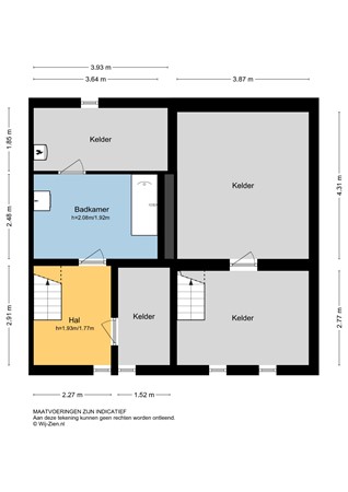 Dam 58, 2951 GB Alblasserdam - Plattegrond - soutterrain - 2D - Dam 58 Alblasserdam.jpg
